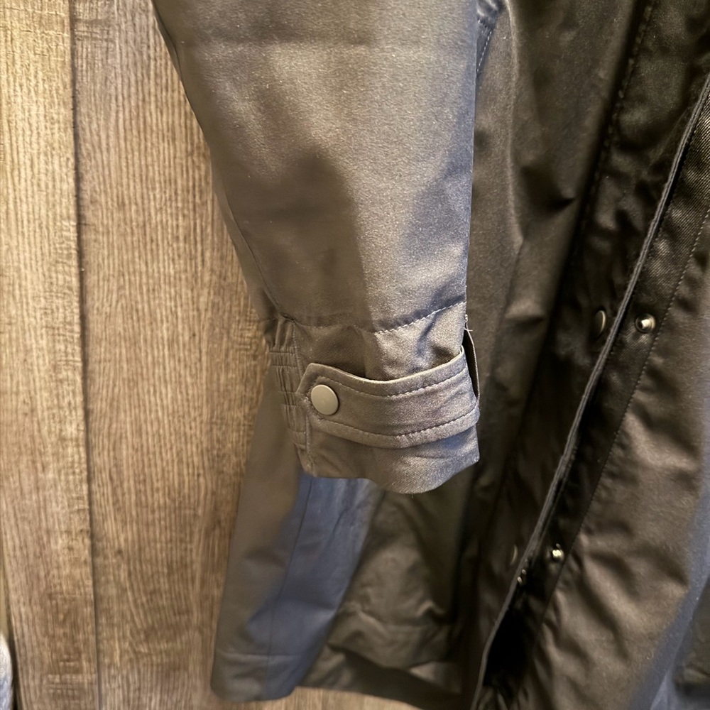 Athleta Black Hooded Rain Jacket - Picture 6 of 7